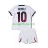 Koszulka Paris Saint-Germain Ousmane Dembele 10 Dziecięcy Wyjazdowe Koszulki Piłkarskie 2026-2027 Krótki Rękaw